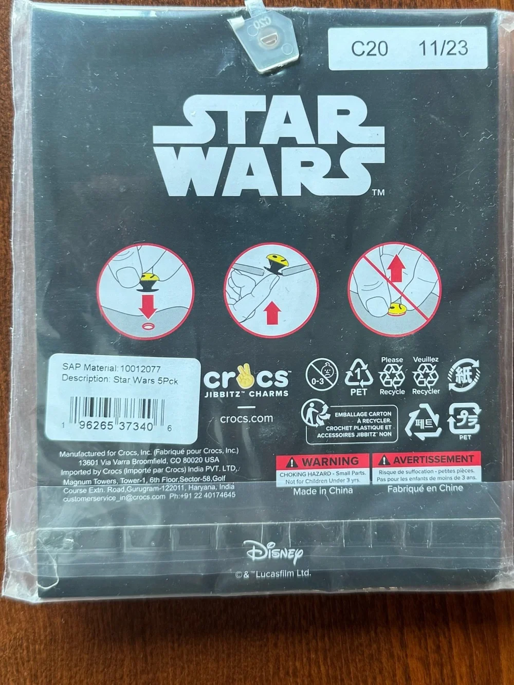 CROCS Star Wars Black Jibbitz Pack